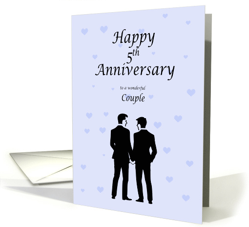 Couple 5th Anniversary Two Men card (1928694)