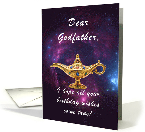 Godfather Birthday Magic Lamp card (1973782)