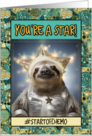 Start of Chemo Encouragement Star Sloth card
