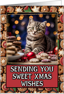 Tabby Kitten Sweet Christmas Wishes card