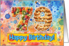 79 Years Old Happy Birthday Cake card