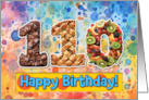 110 Years Old Happy Birthday Cake card
