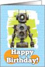 8 Years Old Happy Birthday Robots card