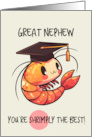 Great Nephew Congratulations Graduation Shrimp card