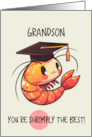 Grandson Congratulations Graduation Shrimp card