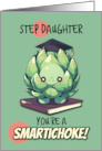 Step Daughter Congratulations Graduation Kawaii Artichoke card