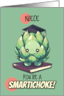Niece Congratulations Graduation Kawaii Artichoke card