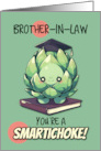 Brother in Law Congratulations Graduation Kawaii Artichoke card