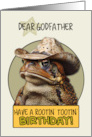 Godfather Happy Birthday Country Cowboy Toad card