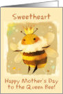 Sweetheart Happy Mother’s Day Kawaii Queen Bee with Crown card