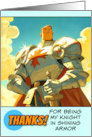 Thank You Knight in Shining Armor card