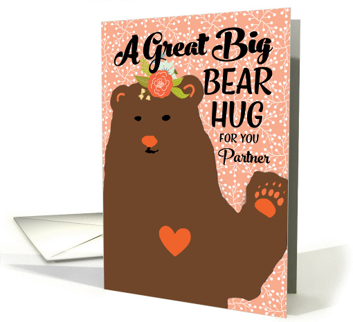 For Partner - Bear Hug on Mother's Day card (1377332)