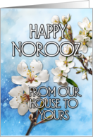 Happy Norooz Almond Blossom From Our House to Yours card
