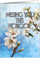 Happy Norooz Almond Blossom Missing You card