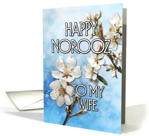 Happy Norooz Almond Blossom to my Wife card (1767420)