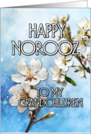 Happy Norooz Almond Blossom to my Grandchildren card