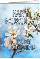 Happy Norooz Almond Blossom to my Girlfriend card