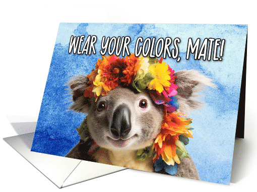Wear Your Colors Mate Koala Happy Pride card (1767938)