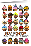 I Love You More than Cupcakes Birthday for Nephew card