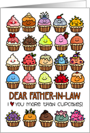 I Love You More than Cupcakes Birthday for Father in Law card