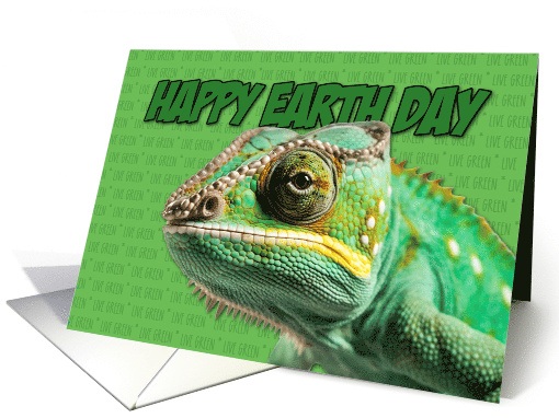 Happy Earth Day Chameleon card (1770384)