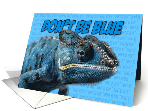 Blue Chameleon Encouragement card (1771074)