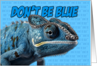 Blue Chameleon Encouragement card