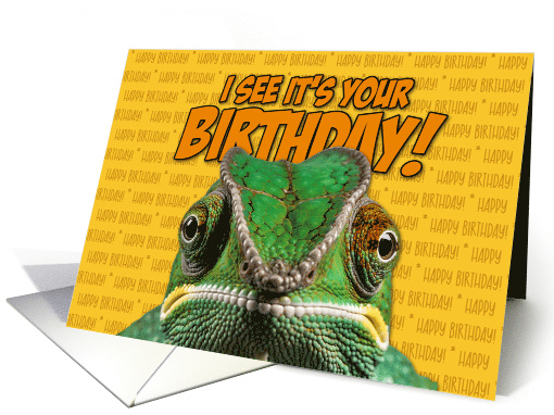 Birthday Chameleon card (1771084)