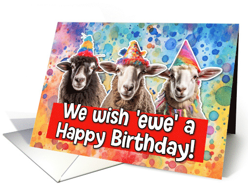 Happy Birthday Sheep card (1771940)