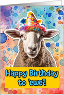 Happy Birthday Sheep card