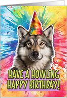 Happy Birthday Wolf card