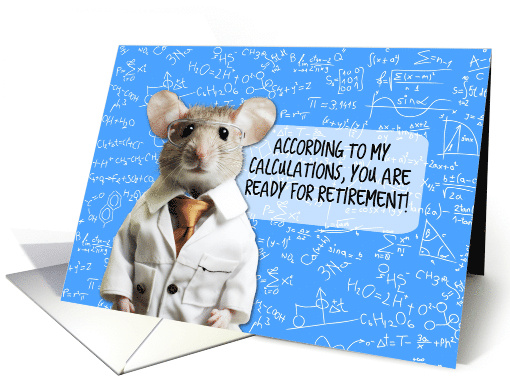 Retirement Congratulations Math Mouse card (1773800)