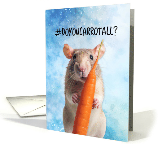 Miss You Carrot Rat card (1773992)