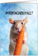 Miss You Carrot Rat card