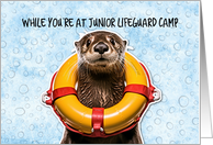 Junior Lifeguard Camp Thinking of You Otter card