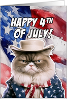 Happy 4th of July Himalayan Cat card