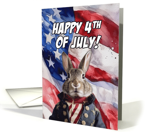 Happy 4th of July Bunny card (1774424)