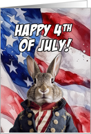 Happy 4th of July Bunny card