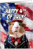 Happy 4th of July Guinea Pig card