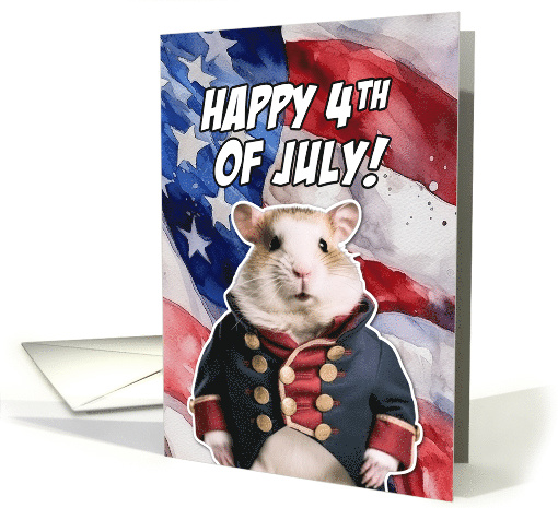 Happy 4th of July Hamster card (1774430)