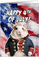 Happy 4th of July Hamster card