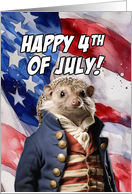 Happy 4th of July Hedgehog card