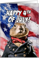Happy 4th of July Prairie Dog card