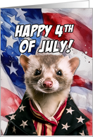 Happy 4th of July American Marten card