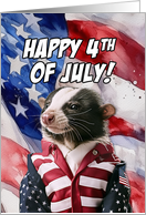 Happy 4th of July Skunk card