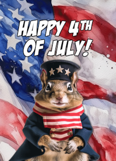 Happy 4th of July Chipmunk