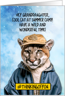 Granddaughter Summer Camp Cougar card