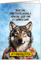 Step Son Summer Camp Wolf card