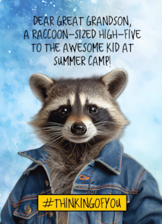 Great Grandson Summer Camp Raccoon