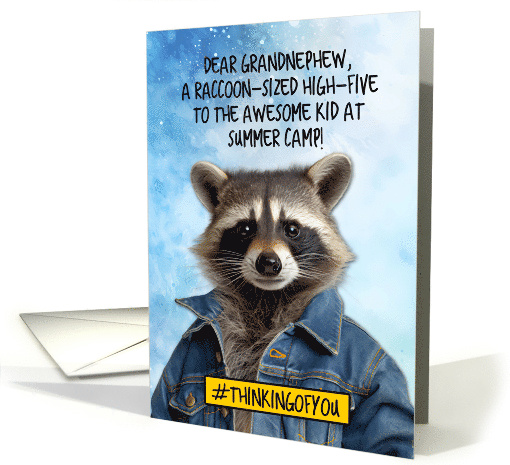 Grandnephew Summer Camp Raccoon card (1774764)